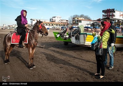 مسافران نوروزی در بابلسر