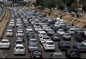 ترافیک سنگین در محور قزوین-کرج/ ممنوعیت تردد خودروهای سنگین