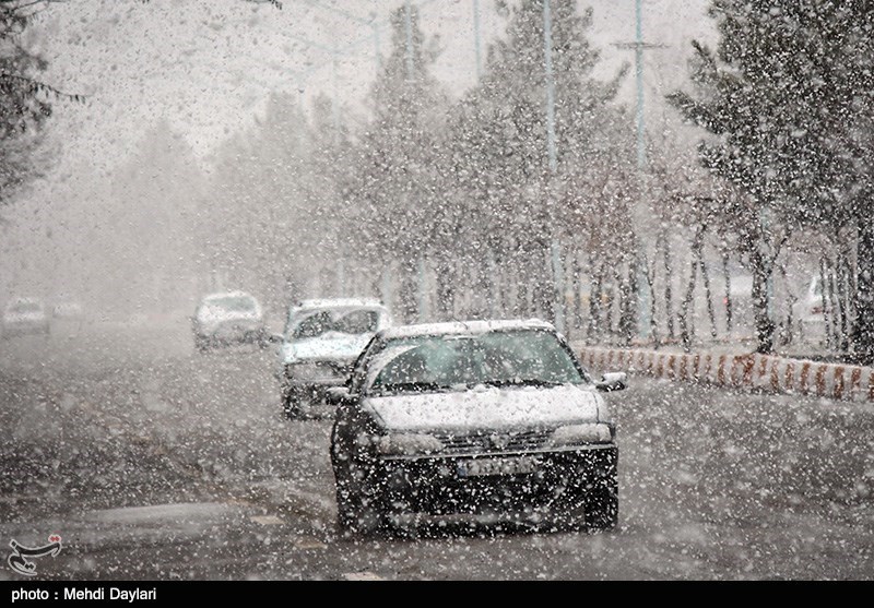 بارش سنگین برف در شهرستان‌های آذربایجان شرقی