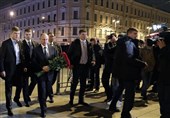 فیلم/ ادای احترام پوتین به قربانیان حمله به متروی سنت‌پترزبورگ