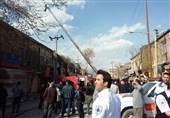کنترل آتش سوزی در بازار زرگرهای کرمانشاه؛ احتمال ریزش آوار وجود دارد/افزایش مصدومان حادثه به 6 تن