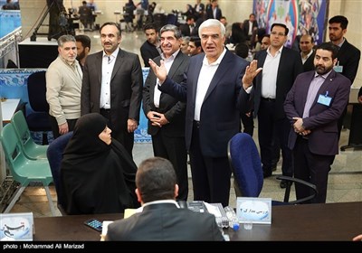 بازدید علی‌اصغر احمدی رئیس ستاد انتخابات کشور در چهارمین روز ثبت نام نامزدهای دوازدهمین دوره انتخابات ریاست جمهوری