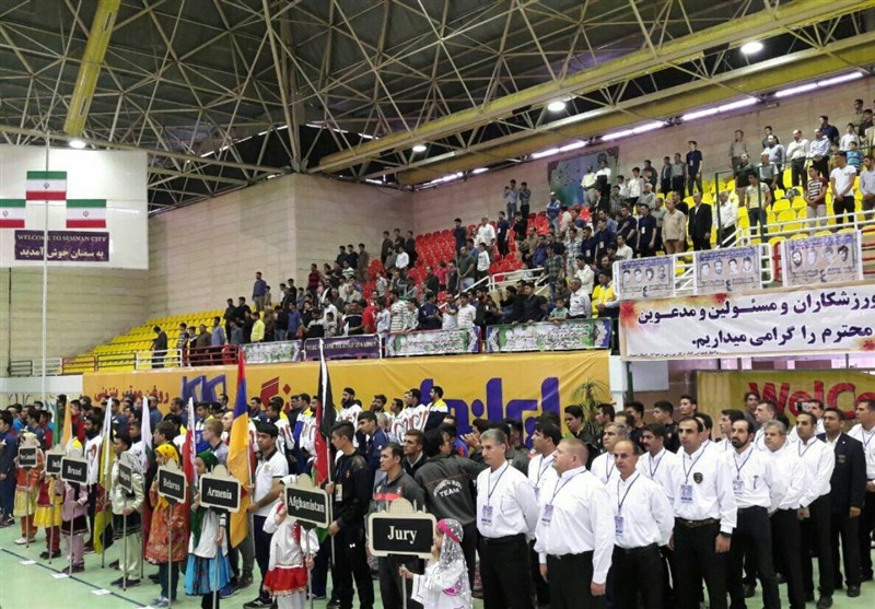 مراسم افتتاحیه مسابقات بین‌المللی ووشو جام پارس در سمنان برگزار شد