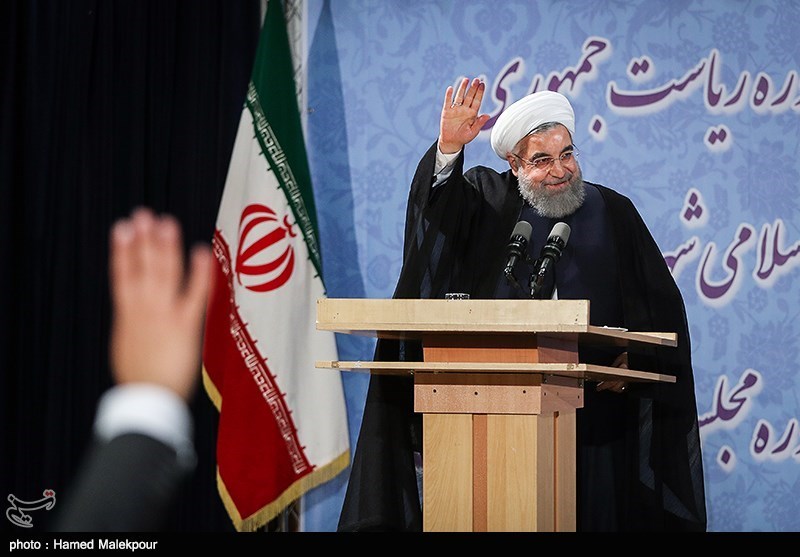 فیلم سخنان «روحانی» پس از ثبت‌نام در انتخابات 96