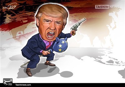 کاریکاتیر / العالم على کف ترامب!