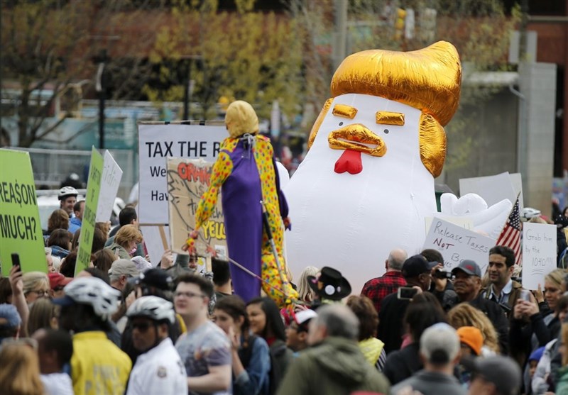 ٹرمپ کے خلاف ایک بار پھر ہزاروں امریکیوں کا احتجاج