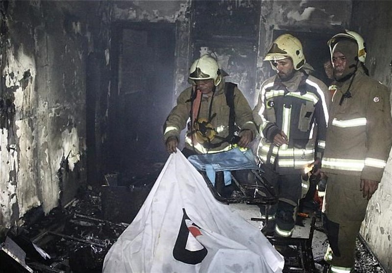 تصاویر/ آتش‌سوزی مرگبار ساختمان مسکونی در سعادت‌آباد