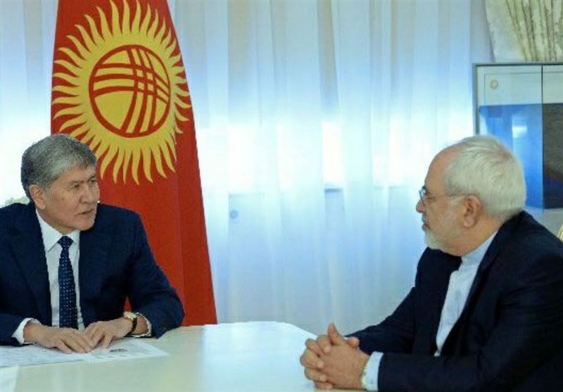 دیدار ظریف با رئیس جمهور قرقیزستان