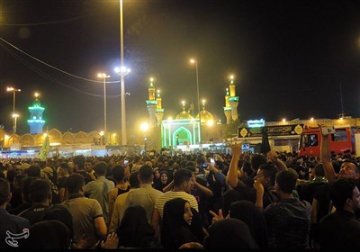 ملایین الزائرین یتوجهون الى الکاظمیة المقدسة للمشارکة فی احیاء مراسم استشهاد الإمام الکاظم (ع)