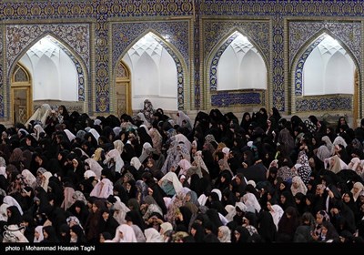 چراغانی و جشن مبعث در حرم مطهر امام رضا(ع)