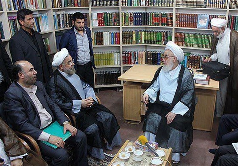 نتیجه تصویری برای عطاءالله حکیمی حسن روحانی