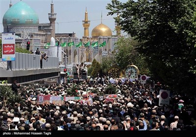 Funeral Procession Held in Iran for Border Guards