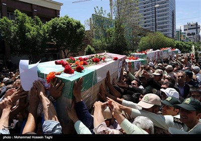 Funeral Procession Held in Iran for Border Guards