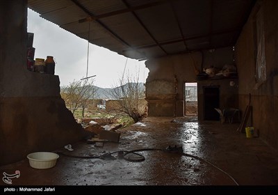 خسارات سیل در روستای گویجه ییلاق زنجان