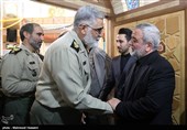 مراسم ترحیم والده سردار ابراهیم جباری فرمانده سپاه حضرت ولی امر (عج)