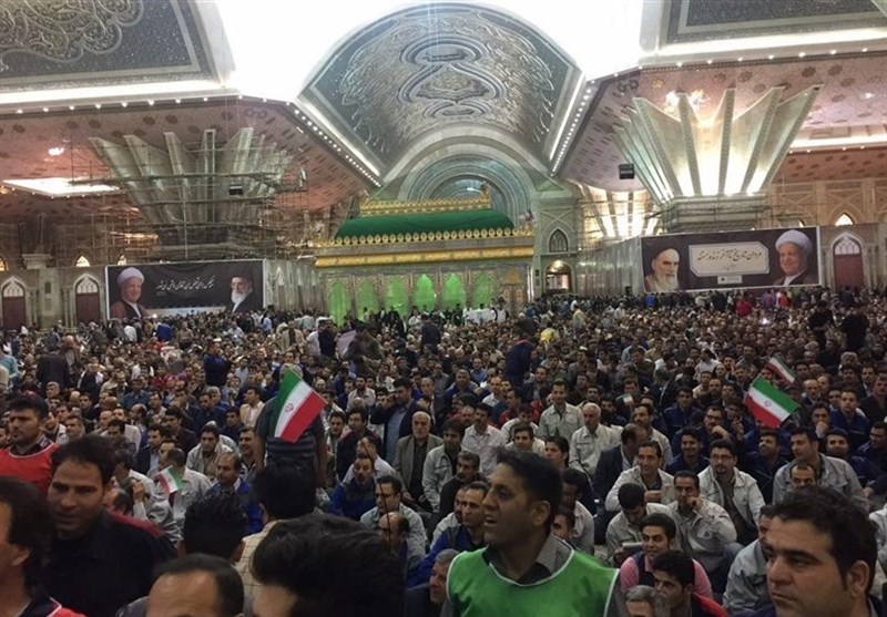 ربیعی تعداد کارگران معترض به روحانی را 50 نفر اعلام کرد