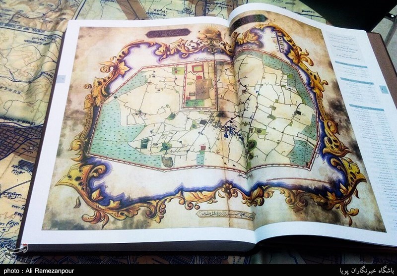 کتابی چند کیلویی مملو از نقشه‌ها و مکان‌های «طهران قدیم» + تصاویر