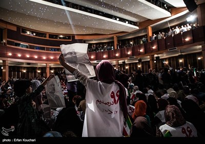 Supporters of Qalibaf Hold Mass Meeting in Tehran