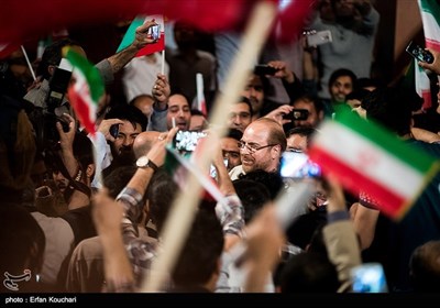 Supporters of Qalibaf Hold Mass Meeting in Tehran