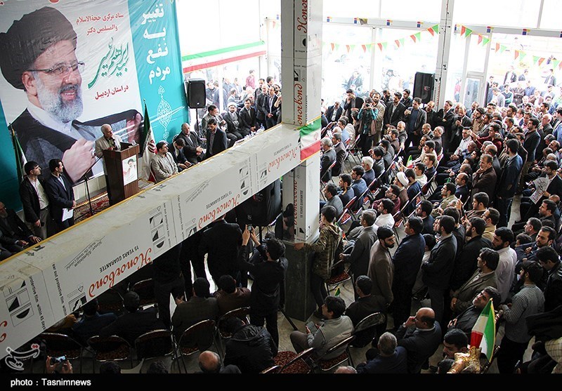افتتاح ستاد انتخاباتی رئیسی در اردبیل