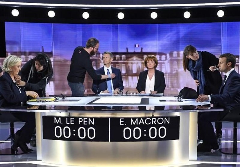 مناظره جنجالی لوپن و ماکرون در آستانه انتخابات ریاست جمهوری فرانسه