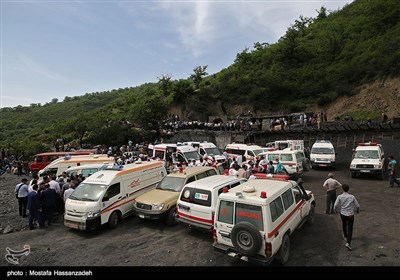 ایران کو صوبہ گلستان میں کوئلے کی کان میں دھماکے کی تصاویر