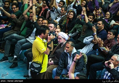 Campaign Rally of Rouhani&apos;s Supporters Held in Tehran