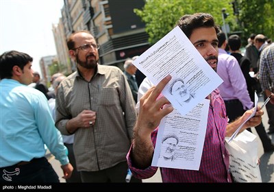 تبلیغات انتخاباتی پس از برگزاری نماز جمعه تهران