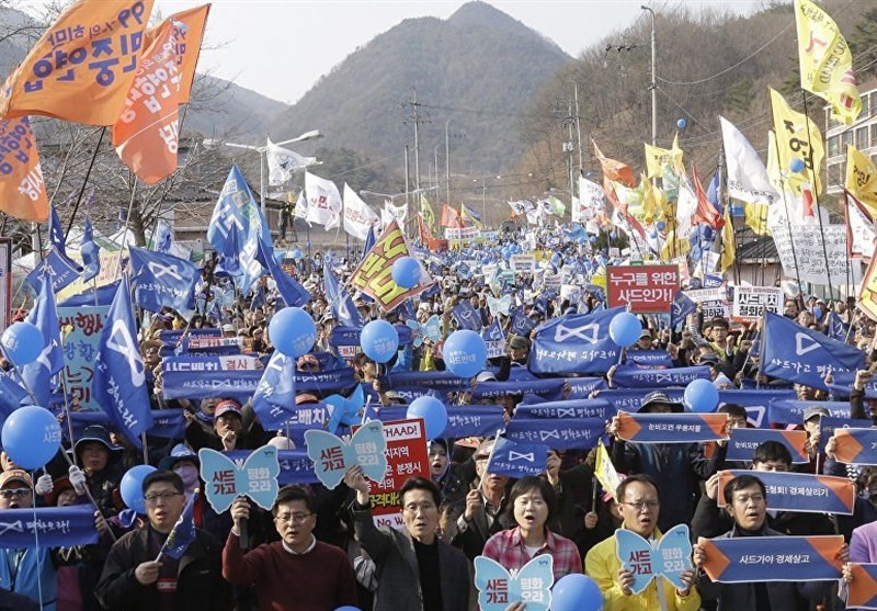 ادامه مخالفت مردم کره جنوبی با استقرار سامانه تاد