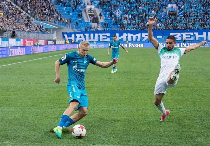 نمره فنی خوب محمدی در بازی با زنیت + عکس