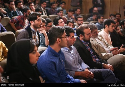 Iran Presidential Candidate Mirsalim Speaks at Tehran University