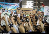 People Greet Presidential Candidate Raisi in Ahwaz