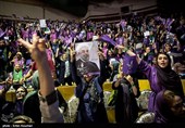 Rouhani Attends Gathering of His Female Supporters in Tehran