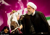 Rouhani Attends Gathering of His Female Supporters in Tehran
