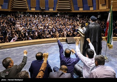 Teachers Supporting Presidential Candidate Raisi Hold Mass Meeting in Tehran