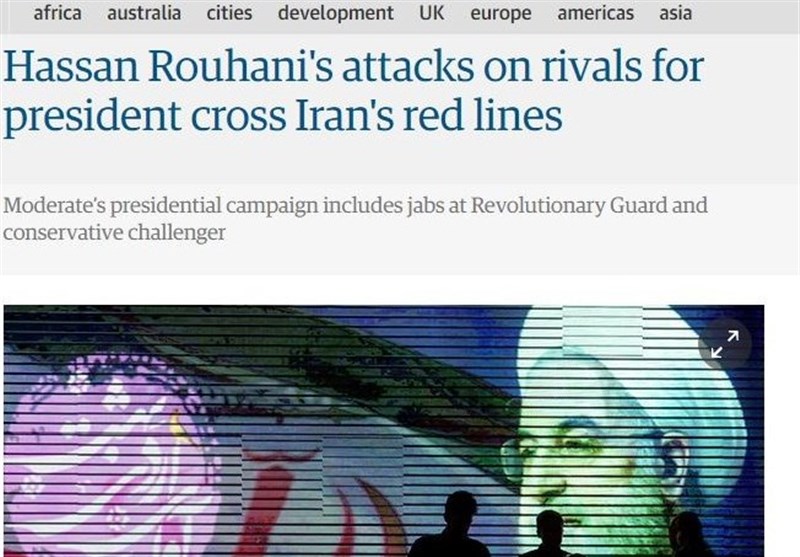 گاردین: روحانی در حمله به رقبا از خط قرمزها عبور کرده است