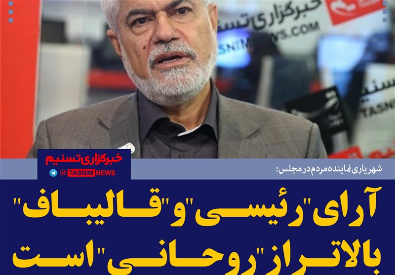 فتوتیتر/شهریاری:آرای ‌&quot;رئیسی&quot; و &quot;قالیباف&quot; ‌بالاتر از &quot;روحانی&quot; است