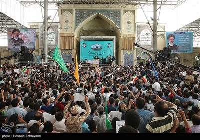 زیارة المرشح الرئاسی ابراهیم رئیسی لمدینة شیراز