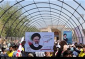 زیارة المرشح الرئاسی ابراهیم رئیسی لمدینة شیراز
