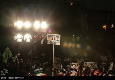 حشود غفیرة تستقبل المرشح ابراهیم رئیسی فی أصفهان