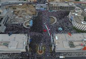 باران رحمت الهی در میدان شهدای مشهد آغاز شد