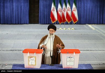 Ayatollah Khamenei Casts Vote in Iran’s Elections