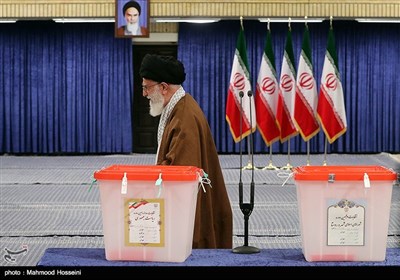 Ayatollah Khamenei Casts Vote in Iran’s Elections