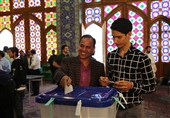 حضور پرشور مردم یزد در انتخابات