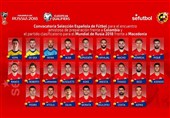 25 بازیکن به اردوی تیم ملی اسپانیا دعوت شدند