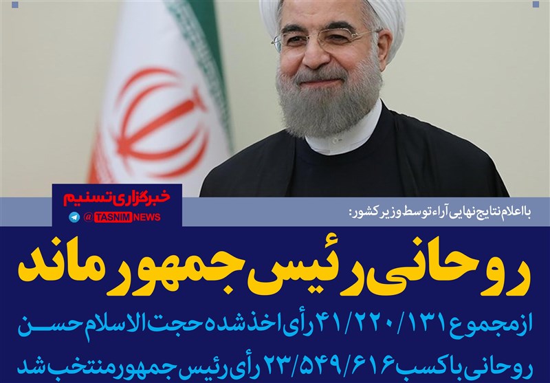 فتوتیتر/روحانی رئیس جمهور ماند