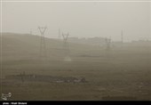 گرد و غبار شدید پائیزی مشهد مقدس را فرا گرفت+فیلم
