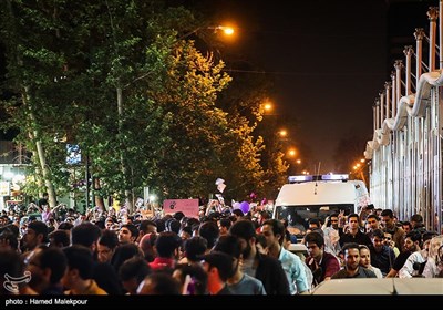احتفال أنصار الرئیس روحانی بنتائج الانتخابات