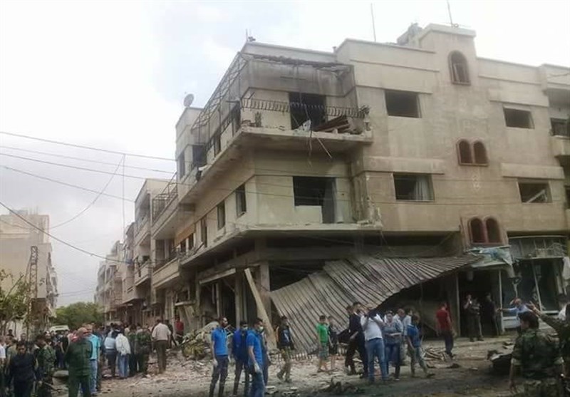 انفجار تروریستی در محله الزهراء «حمص» + تصاویر