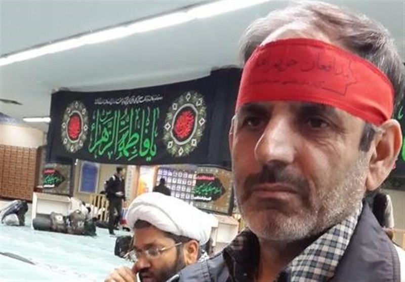 اذان سردار شهید مدافع حرم ساعاتی پیش از شهادت +فیلم